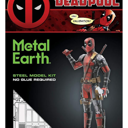 Metal Earth Fascinations Marvel Avengers Laser Cut 3D Construction Kit, Ages 14+ (Deadpool)