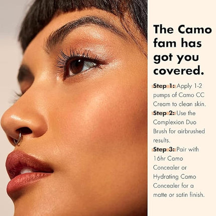 e.l.f. Camo CC Cream, Color Correcting Medium-To-Full Coverage Foundation with SPF 30, Deep 530 W, 1.05 Oz (30g)