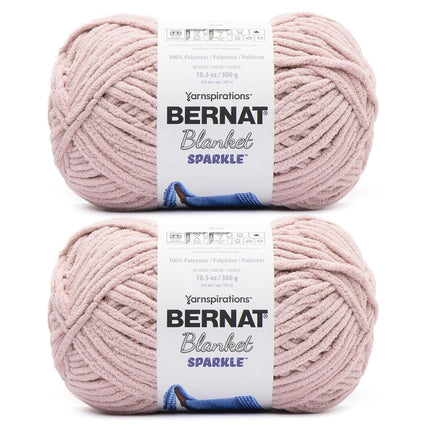 Bernat Blanket Sparkle Fig Yarn - 2 Pack of 10.5oz