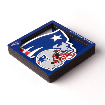 YouTheFan NFL New England Patriots 3D Logo Series Magnets