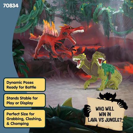 Schleich Eldrador - 2Pc Bundle: Lava Vs. Jungle - Kids Ages 7+ | 70834