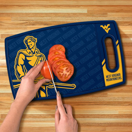 YouTheFan NCAA West Virginia Mountaineers Logo Series Cutting Board
