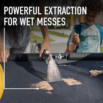 Kit de limpieza interior de coche Hoover CleanSlate de 5 piezas, compatible con limpiadores de manchas y alfombras Hoover, elimina la suciedad húmeda y seca, incluye solución de limpieza automática para tapicería y alfombrillas