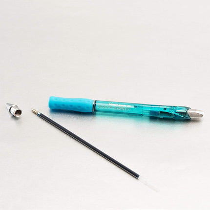 Pentel RSVP Super RT Stylo Bille Rétractable, Pointe Moyenne (1,0 mm), Encre Bleu Ciel, Paquet de 2 - BX480BP2S