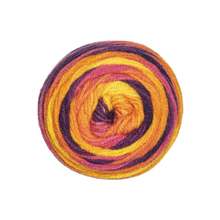 Red Heart Super Saver Ombre Sunset Yarn - 2 Pack of 283g/10oz - 100% Acrylic - #4 Worsted (Medium) - 482 Yards - Knitting/Crochet