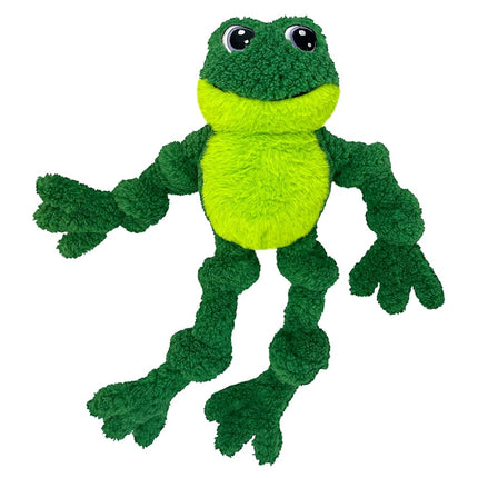 KONG Knots Frog Plush Rope Dog Toy with Squeaker, 