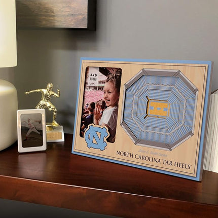 YouTheFan NCAA North Carolina Tar Heels 3D StadiumView Picture Frame - Dean E. Smith Center, 12" x 8"