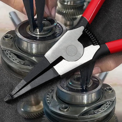 LEONTOOL 8-Inch Circlip Pliers - Special Reverse Angle Tip Ring Opening Spreader Pliers for Transmission Transfer Cases