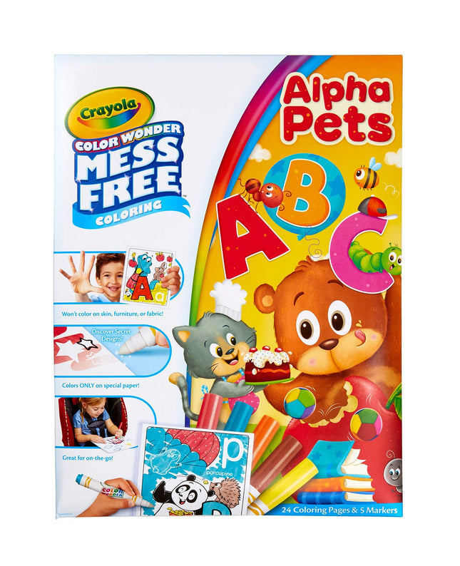 Crayola Color Wonder Alpha Pets, Mess Free Colorin