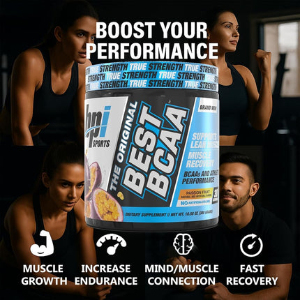 BPI Sports Best BCAA Powder, Passion Fruit, 10.58 Ounce