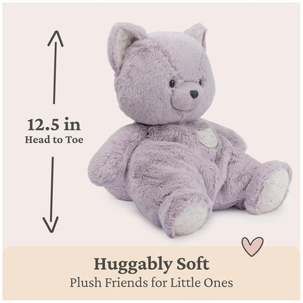 Baby GUND Oh So Snuggly Kitten Large Plush Stuffed Animal for Babies and Infants, Lavender, 12.5”