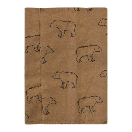 Hudson Baby Paños de Algodón de Franela para Bebé Unisex, Paquete de 4 Osos Marrones, Talla Única