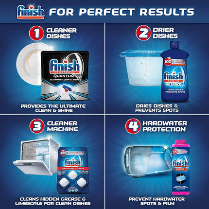 Finish In-Wash Dishwasher Cleaner: Clean Hidden Grease & Grime, 3ct