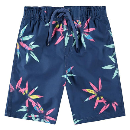 Kanu Surf Boys' Explore Quick Dry UPF 50+ Beach Swim Trunk, Reef Navy, 5