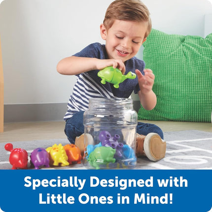 Learning Resources Snap-n-Learn Matching Dinos, Ages 18+ Months, Toddler Dinosaur Toy, Colour & Shape Sorter, Develops Fine Motor Skills