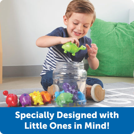 Learning Resources Snap-n-Learn Matching Dinos, Ages 18+ Months, Toddler Dinosaur Toy, Colour & Shape Sorter, Develops Fine Motor Skills