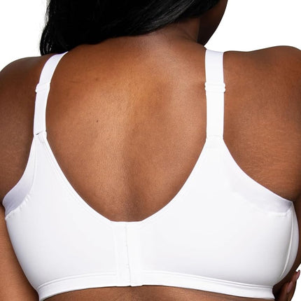 Vanity Fair Women's Beauty Back Bra with Extended Side & Back Smoothing, Full Figure Wirefree - Star White, 44DD