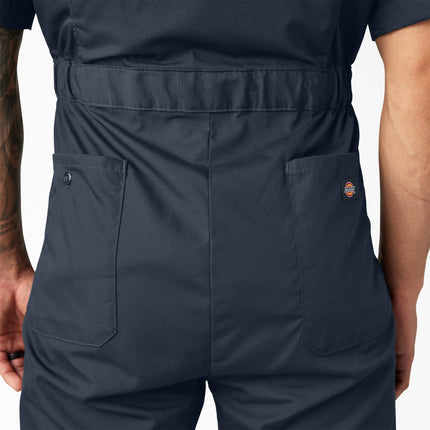 Dickies Mens Short Sleeve Coveralls, Dark Navy, L Big Tall
