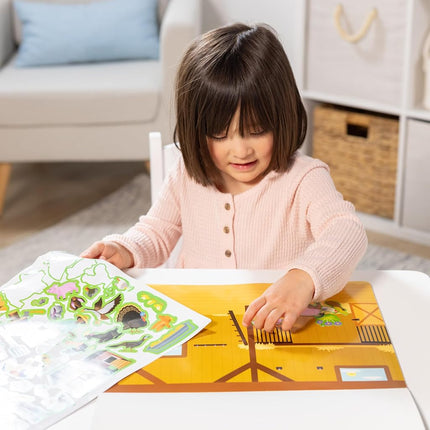 Melissa & Doug Reusable Sticker Pad: Farm - 280+ Stickers, 5 Scenes, Great Gift for Girls and Boys - Best for 3, 4, 5 Year Olds and Up