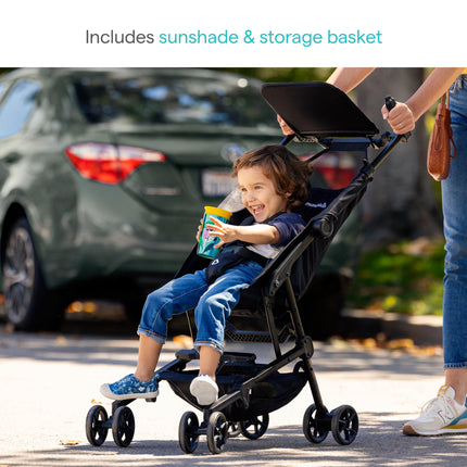 Munchkin Sparrow Ultra Compact Lightweight Travel Stroller for Babies and Toddlers, Black