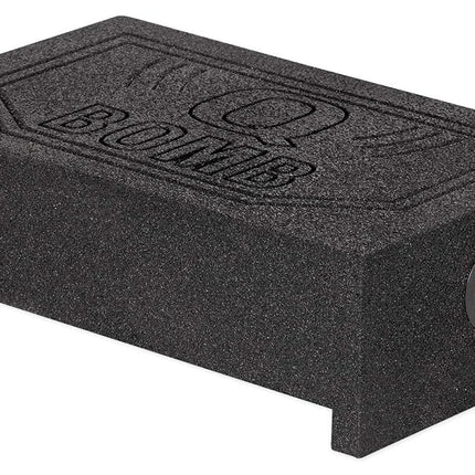 ROCKVILLE RQT10 10" Bedliner Sprayed Shallow Sealed Car/Truck Sub Box Enclosure