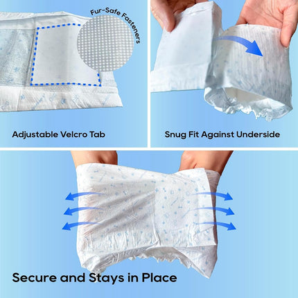 All-Absorb A27 Male Dog Wrap, 50 Count, X-Small