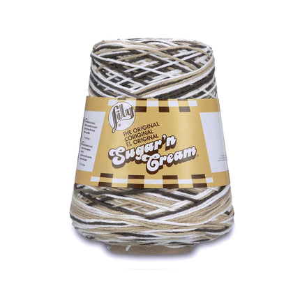 Lily Sugar N Cream Cones Ball of Yarn, Chocolate O