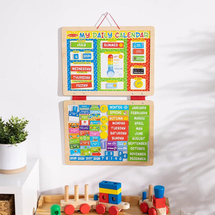 Melissa & Doug My Magnetic Daily Calendar, Seasonal & Religious (Daily Magnetic Calendar, Fabric-Hinged Dry-Erase Boards, 30.48 cm H x 40.005 cm W x 2.54 cm L)