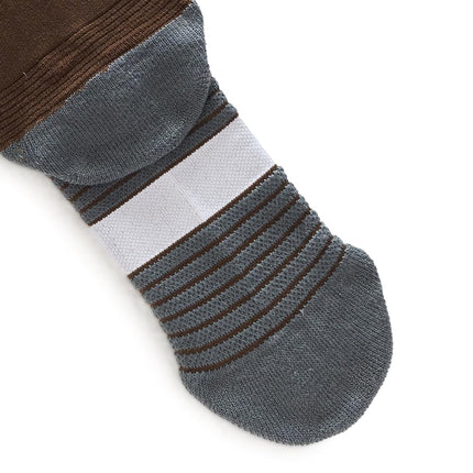 Under Armour Unisex Magnetico Over the Calf Socks, (230) Gridiron Brown / Pitch Gray / White, Large