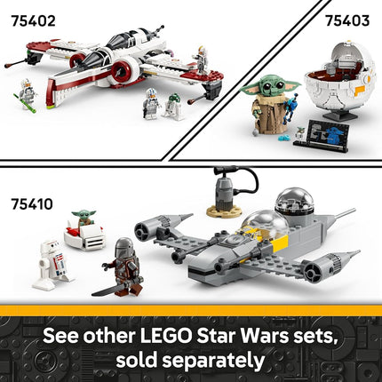 LEGO Star Wars Ahsoka’s Jedi Interceptor Building Toy for 8+ Year Old Boys & Girls, Set Features 2 Minifigures with Lightsabers and Droid Figure for The Clone Wars Fans, Buildable Kids Toy 75401
