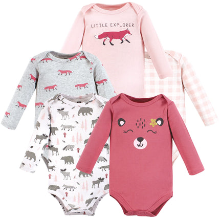 Hudson Baby unisex-baby Cotton Long-sleeve Bodysui
