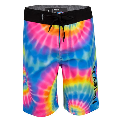 Hurley Boys' Printed Board Shorts, Multi Tie Dye, 20