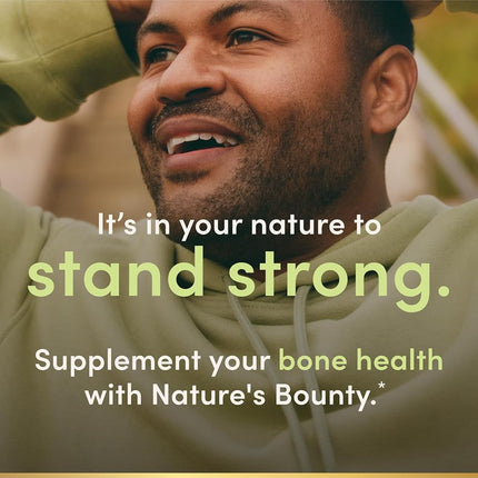 Nature's Bounty Calcium 600+ D (Caltrate+D) High Potency, 250 Tablets