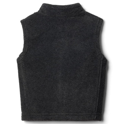Columbia Chaleco de forro polar Steens Mtn para niños pequeños, gris carbón jaspeado, 3T