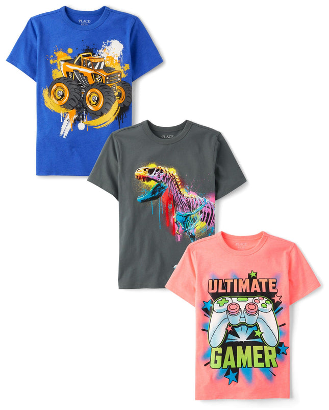 The Children's Place Boys' Gamer Short Sleeve Grap