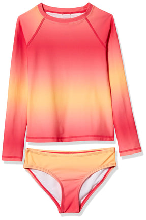 Kanu Surf Girls' Long Sleeve Rashguard UPF 50+ Two