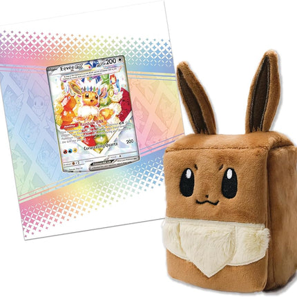 Pokémon TCG: Scarlet & Violet—Prismatic Evolutions Super-Premium Collection (1 Full-Art Foil Promo Card, a Fuzzy Eevee Deck Box & 15 Booster Packs)