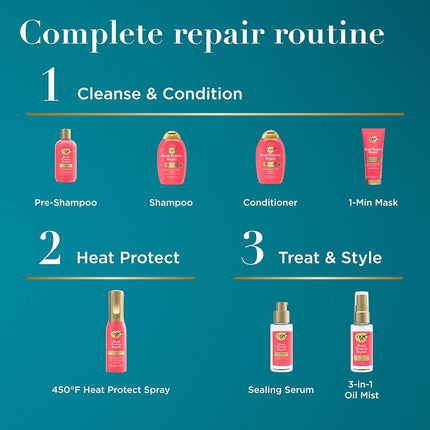 OGX Bond Protein Repair Heat Protect Spray & Leave-in Conditioning Mi 193mL