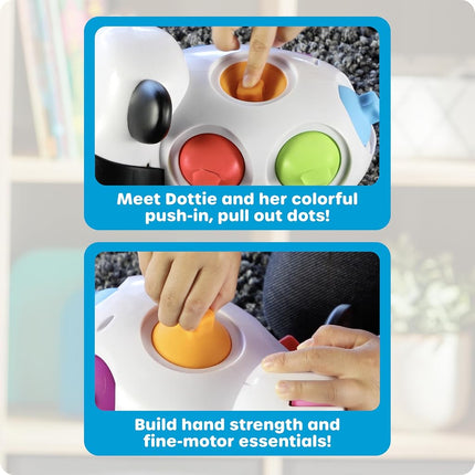 Learning Resources Dottie the Fine Motor Cow, Sensory Fidget Fine Motor Skills Farm Animal Toy for Toddlers, Early Years, Ages 18 mos +