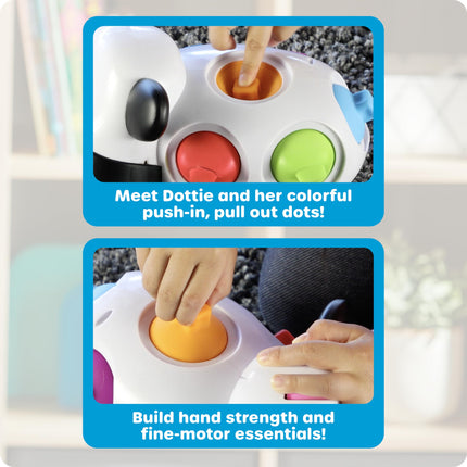 Learning Resources Dottie the Fine Motor Cow, Sensory Fidget Fine Motor Skills Farm Animal Toy for Toddlers, Early Years, Ages 18 mos +