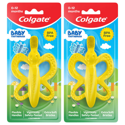 Colgate Baby Toothbrush and Teether, Bpa Free, 2 C