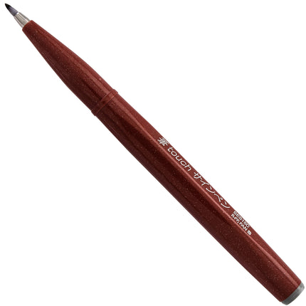 Pentel Arts Sign Pen Touch, Pointe pinceau Fude, Noir/Gris/Sépia, Lot de 3 (SES15PABP3M)