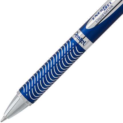 Energel Premium Liquid Gel Pen .7Mm Black Ink 1/Pkg-Navy Barrel