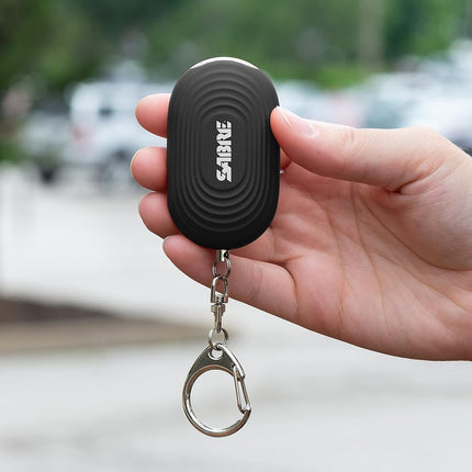Sabre Personal Alarm with LED Light and Snap Hook, 130dB Siren, Audible 1,000 Foot (300 Meter) Range