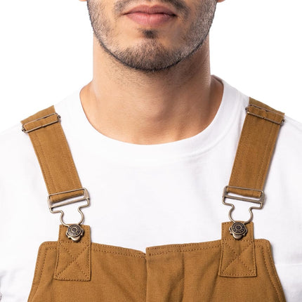 Wrangler Riggs Workwear Men's Insulated Duck Bibs, Duck Brown, Large