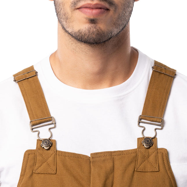 Wrangler Riggs Workwear Men's Insulated Duck Bibs, Duck Brown, 3X-Large