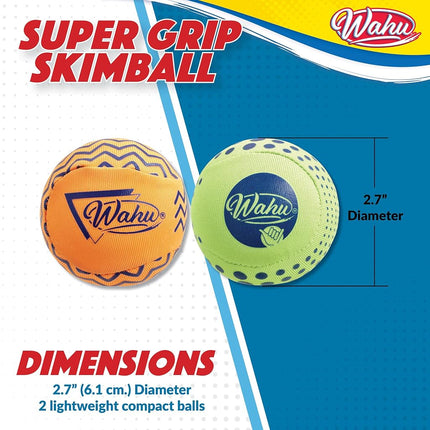 Wahu Super Grip Skimball 2-Pack Green/Orange