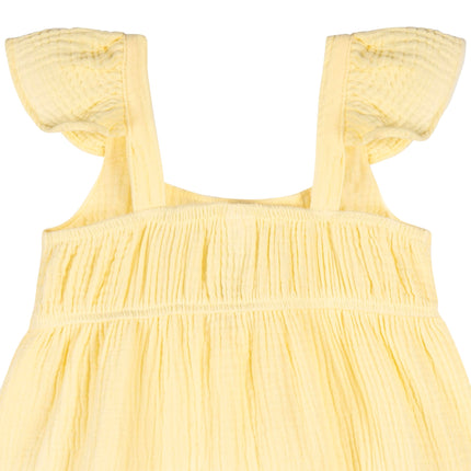 Robe en gaze sans manches pour fillette Gerber, jaune, 4T