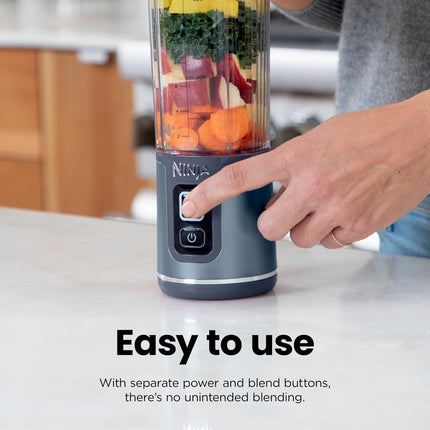 Licuadora Portátil Ninja Blast, Inalámbrica, Vaso de 18 oz, Licuadora Personal Para Batidos y Smoothies, Sin BPA, Tapa Antiderrames y Boquilla para Beber, Recargable por USB-C, Piezas aptas para Lavavajillas, Lavanda, BC151ML