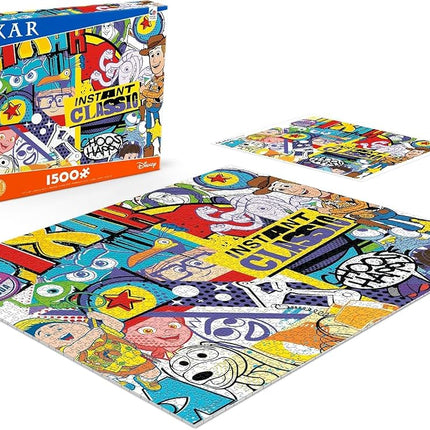 Ceaco - Disney - Pixar - Graffiti - 1500 Piece Jigsaw Puzzle for Adults - Challenging Puzzle Perfect for Game Nights - Finished Size is 38.5 x 26.5
